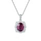 Ruif Jewelry Classic Design S925 Silver 3.07ct/2.86ct Natural Garnet Ring/Necklace Gemstone Jewelry Ruif Jewelry Classic Design S925 Silver 3.07ct/2.86ct Natural Garnet Ring/Necklace Gemstone Jewelry