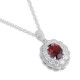Ruif Jewelry Classic Design S925 Silver 3ct Natural Garnet Necklace Gemstone Jewelry Ruif Jewelry Classic Design S925 Silver 3ct Natural Garnet Necklace Gemstone Jewelry