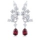 Ruif Jewelry Classic Design S925 Silver 1.995ct Natural Garnet Earrings Gemstone Jewelry