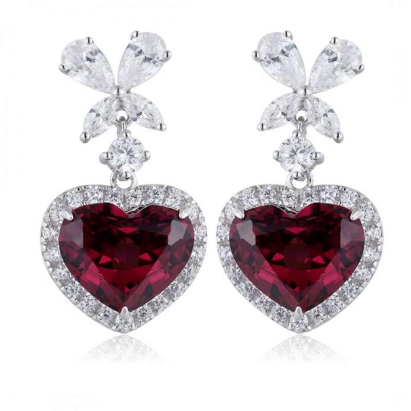 Ruif Jewelry Classic Design S925 Silver 6.63ct Natural Garnet Earrings Gemstone Jewelry Ruif Jewelry Classic Design S925 Silver 6.63ct Natural Garnet Earrings Gemstone Jewelry