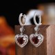 Ruif Jewelry Classic Design S925 Silver 7.4ct Natural Garnet Earrings Gemstone Jewelry Ruif Jewelry Classic Design S925 Silver 7.4ct Natural Garnet Earrings Gemstone Jewelry