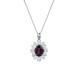 Ruif Jewelry Classic Design S925 Silver 3.11ct Natural Garnet Necklace Gemstone Jewelry Ruif Jewelry Classic Design S925 Silver 3.11ct Natural Garnet Necklace Gemstone Jewelry