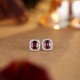 Ruif Jewelry Classic Design S925 Silver 2.44ct Natural Garnet Earrings Gemstone Jewelry