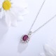 Ruif Jewelry Classic Design S925 Silver 1.92ct Natural Garnet Necklace Gemstone Jewelry Ruif Jewelry Classic Design S925 Silver 1.92ct Natural Garnet Necklace Gemstone Jewelry