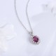 Ruif Jewelry Classic Design S925 Silver 1.92ct Natural Garnet Necklace Gemstone Jewelry Ruif Jewelry Classic Design S925 Silver 1.92ct Natural Garnet Necklace Gemstone Jewelry