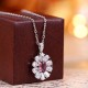 Ruif Jewelry Classic Design S925 Silver 1ct Natural Garnet Necklace Gemstone Jewelry Ruif Jewelry Classic Design S925 Silver 1ct Natural Garnet Necklace Gemstone Jewelry