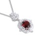 Ruif Jewelry Classic Design S925 Silver 3.62ct Natural Garnet Necklace Gemstone Jewelry Ruif Jewelry Classic Design S925 Silver 3.62ct Natural Garnet Necklace Gemstone Jewelry
