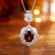 Ruif Jewelry Classic Design S925 Silver 3.62ct Natural Garnet Necklace Gemstone Jewelry Ruif Jewelry Classic Design S925 Silver 3.62ct Natural Garnet Necklace Gemstone Jewelry