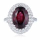 Ruif Jewelry Classic Design S925 Silver 7.27ct Natural Garnet Ring Gemstone Jewelry Ruif Jewelry Classic Design S925 Silver 7.27ct Natural Garnet Ring Gemstone Jewelry