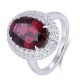 Ruif Jewelry Classic Design S925 Silver 7.27ct Natural Garnet Ring Gemstone Jewelry Ruif Jewelry Classic Design S925 Silver 7.27ct Natural Garnet Ring Gemstone Jewelry