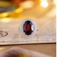 Ruif Jewelry Classic Design S925 Silver 7.27ct Natural Garnet Ring Gemstone Jewelry Ruif Jewelry Classic Design S925 Silver 7.27ct Natural Garnet Ring Gemstone Jewelry