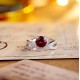 Ruif Jewelry Classic Design S925 Silver 2.138ct Natural Garnet Ring Gemstone Jewelry