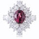 Ruif Jewelry Classic Design S925 Silver 3.36ct Natural Garnet Ring Gemstone Jewelry Ruif Jewelry Classic Design S925 Silver 3.36ct Natural Garnet Ring Gemstone Jewelry