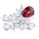 Ruif Jewelry Classic Design S925 Silver 1.6ct Natural Garnet Ring Gemstone Jewelry party gift