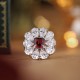 Ruif Jewelry Classic Design S925 Silver 2.14ct Natural Garnet Ring Gemstone Jewelry