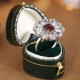 Ruif Jewelry Classic Design S925 Silver 2.14ct Natural Garnet Ring Gemstone Jewelry