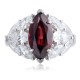Ruif Jewelry Classic Design S925 Silver 3.42ct Natural Garnet Ring Gemstone Jewelry Ruif Jewelry Classic Design S925 Silver 3.42ct Natural Garnet Ring Gemstone Jewelry