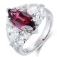 Ruif Jewelry Classic Design S925 Silver 3.42ct Natural Garnet Ring Gemstone Jewelry Ruif Jewelry Classic Design S925 Silver 3.42ct Natural Garnet Ring Gemstone Jewelry