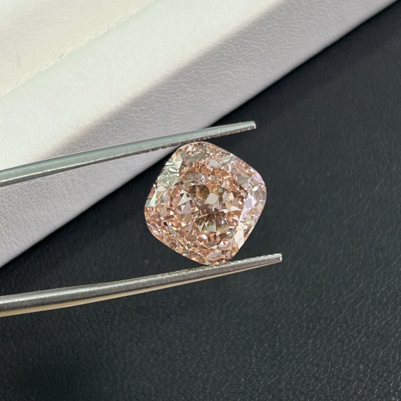 Ruif Jewelry Cushion Cut 8.13ct 11.54X11.05X6.91mm Fancy Pink VS2 Lab Grown Diamond Can Custom Your Favoirite Jewelry with This Diamond Ruif Jewelry Cushion Cut 8.13ct 11.54X11.05X6.91mm Fancy Pink VS2 Lab Grown Diamond Can Custom Your Favoirite Jewelry with This Diamond