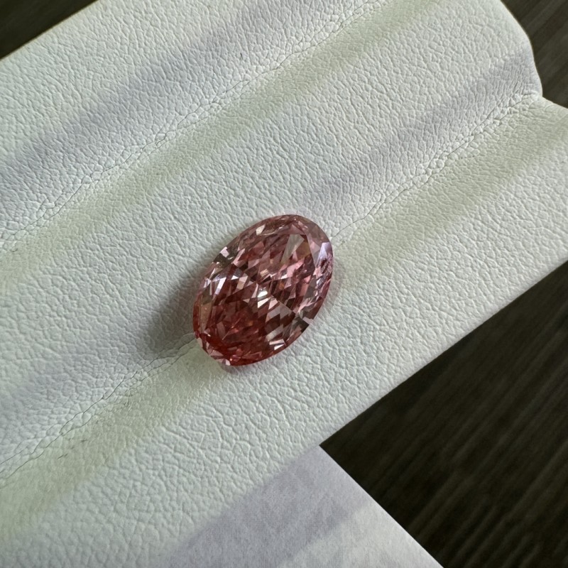 Ruif Jewelry Oval Shape 3.02ct Fancy Pink CVD Lab Grown Diamond Can Custom Your Favoirite Jewelry with This Diamond Ruif Jewelry Oval Shape 3.02ct Fancy Pink CVD Lab Grown Diamond Can Custom Your Favoirite Jewelry with This Diamond