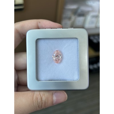 Ruif Jewelry Oval Shape 4.16ct Fancy Pink  CVD  Lab Grown Diamond Can Custom Your Favoirite Jewelry with This Diamond