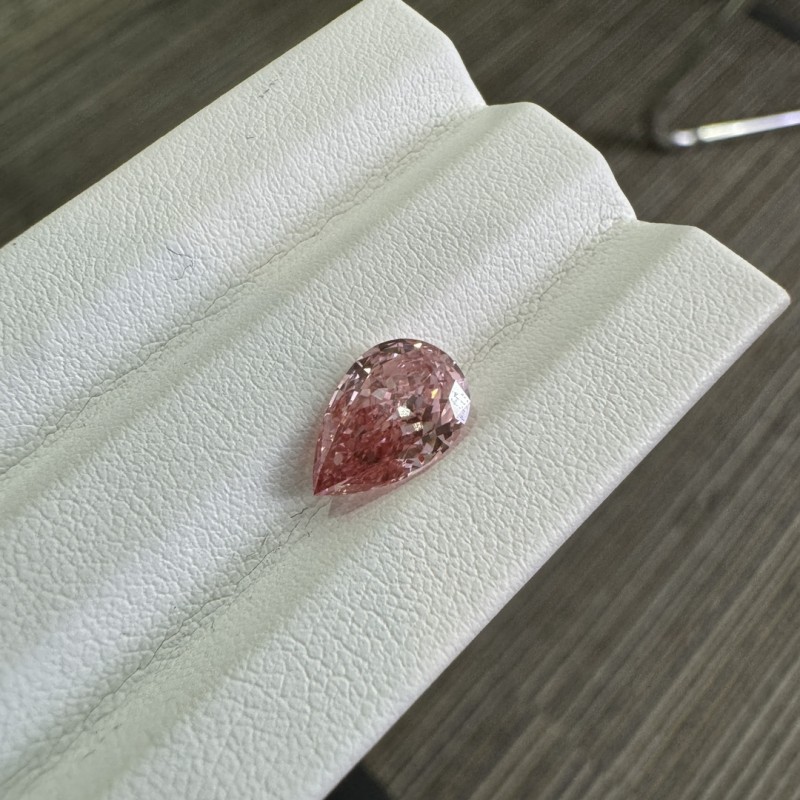 Ruif Jewelry Pear Shape 2.05ct Fancy Pink CVD Lab Grown Diamond Can Custom Your Favoirite Jewelry with This Diamond Ruif Jewelry Pear Shape 2.05ct Fancy Pink CVD Lab Grown Diamond Can Custom Your Favoirite Jewelry with This Diamond