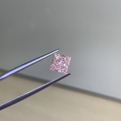 Ruif Jewelry New Princess Cut 1.11ct  Fancy Light Pink VS1 Lab Grown Diamond CVD Loose Diamond for Jewelry Making