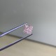 Ruif Jewelry New Princess Cut 1.11ct  Fancy Light Pink VS1 Lab Grown Diamond CVD Loose Diamond for Jewelry Making