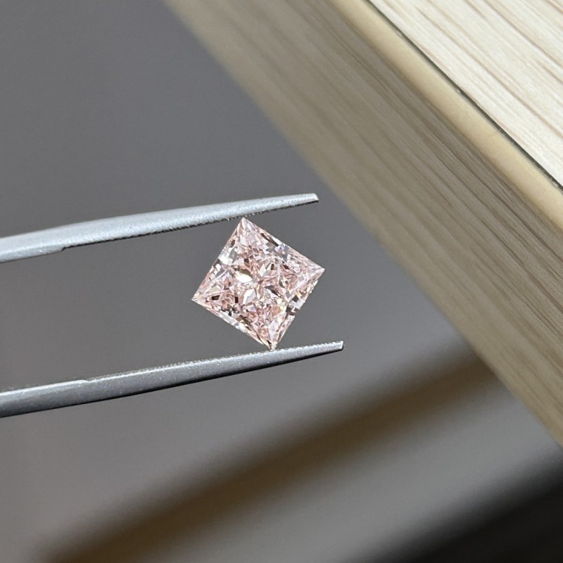 Ruif Jewelry New Princess Cut 2.02ct VS1 VG VG  Lab Grown Pink Diamond CVD Loose Diamond for Jewelry Making