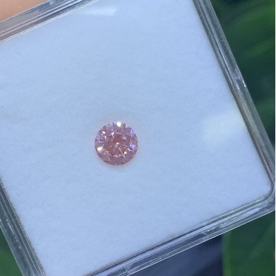 Ruif Jewelry Round Shape1.02ct Fancy Pink  CVD  Lab Grown Diamond Can Custom Your Favoirite Jewelry with This Diamond
