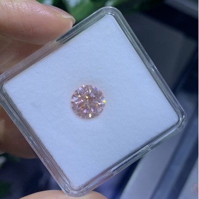 Ruif Jewelry Round Shape 3.54ct Fancy Pink  CVD  Lab Grown Diamond Can Custom Your Favoirite Jewelry with This Diamond