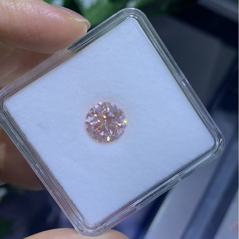 Ruif Jewelry Round Shape 3.54ct Fancy Pink CVD Lab Grown Diamond Can Custom Your Favoirite Jewelry with This Diamond Ruif Jewelry Round Shape 3.54ct Fancy Pink CVD Lab Grown Diamond Can Custom Your Favoirite Jewelry with This Diamond