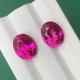 Ruif Jewelry Hand Made Hot Pink Color Lab Sapphire Oval Shape Loose Gemstone for DIY Jewelry Making