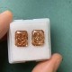  RUIF Jewelry Radiant Cut Champagne Color Crushed Ice Cutting Cubic Zirconia Stone High Carbon Diamond Loose CZ for Jewelry Making