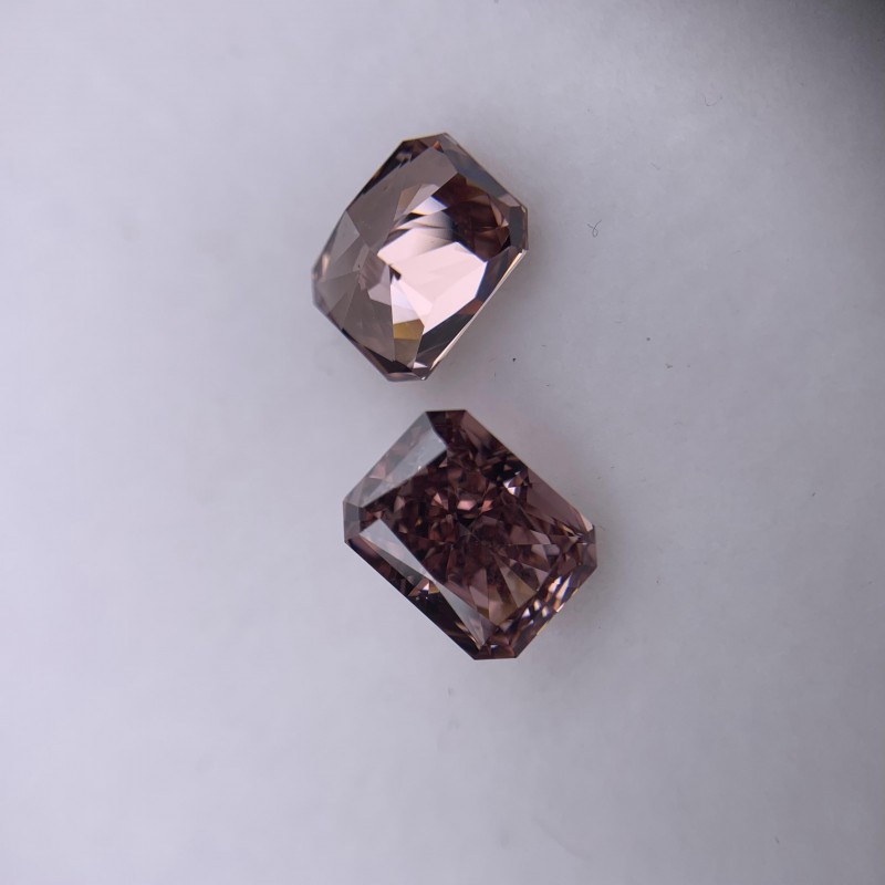  RUIF Jewelry Radiant Cut Brown Color Crushed Ice Cutting Cubic Zirconia Stone High Carbon Diamond Loose CZ for Jewelry Making