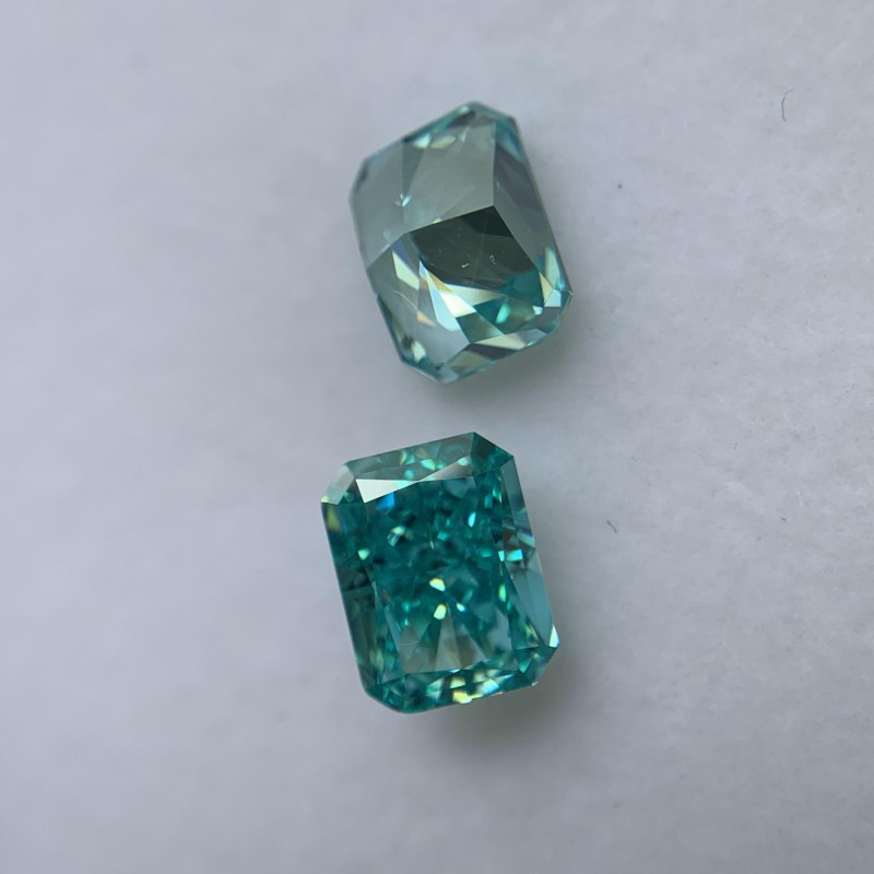  RUIF Jewelry Radiant Cut Paraiba-B Color Crushed Ice Cutting Cubic Zirconia Stone High Carbon Diamond Loose CZ for Jewelry Making