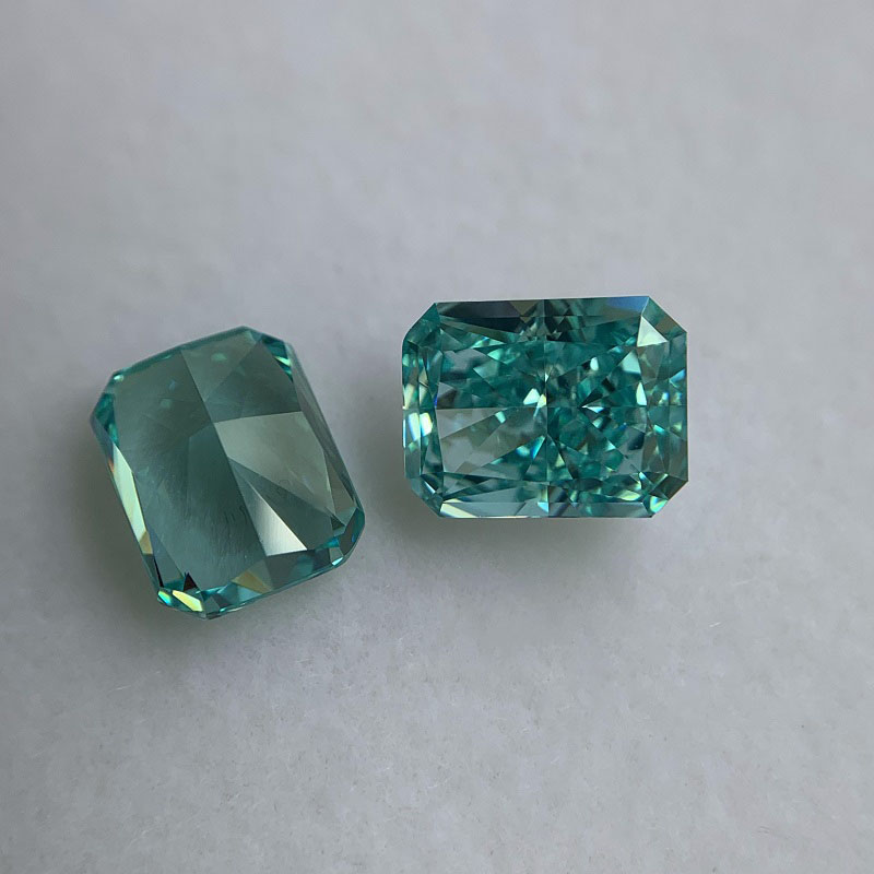  RUIF Jewelry Radiant Cut Paraiba-B Color Crushed Ice Cutting Cubic Zirconia Stone High Carbon Diamond Loose CZ for Jewelry Making
