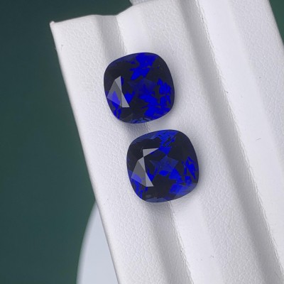 Ruif Jewelry Hand Made High Quality Royal Blue Lab Grown Sapphire Square Cushion Cut Gemstone for Diy Jewelry Design