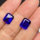 Ruif Jewelry Emerald Cut Royal Blue and Cornflower Blue Lab Sapphire Loose Gemstones For DIY Jewelry Design