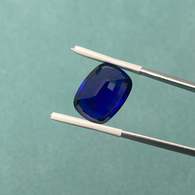 Ruif Jewelry Hand Made Cushion Cut Lab Grown Royal Blue Sapphire Loose Gemstone for Diy Jewelry Making