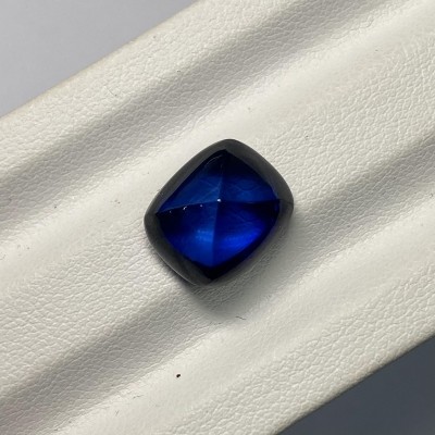Ruif Jewelry Royal Blue Lab Sapphire Fashion Sugar Loaf Shape Gemstones for Diy Jewelry Making