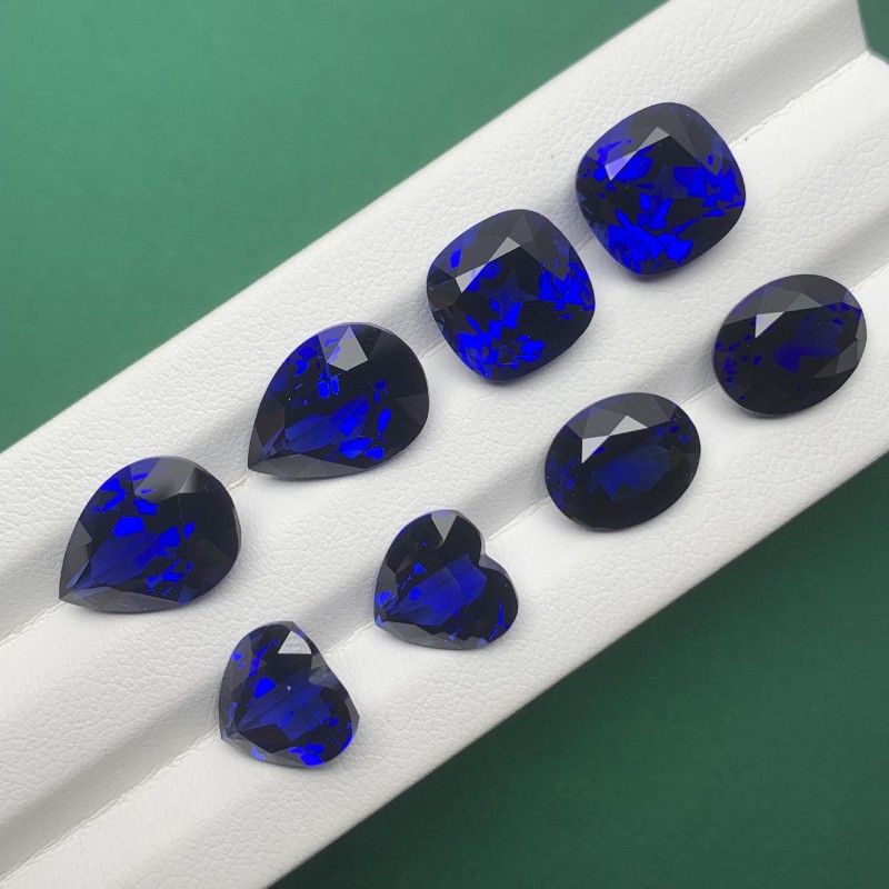 Ruif Jewelry Hand Made High Quality Royal Blue Lab Grown Sapphire Heart Shape Gemstone for Diy Jewelry Design