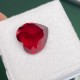 Ruif Jewelry Heart Shape Pigeon Blood Red Lab Ruby Loose Gemstones for Diy Jewelry Rings Necklaces Earrings Making