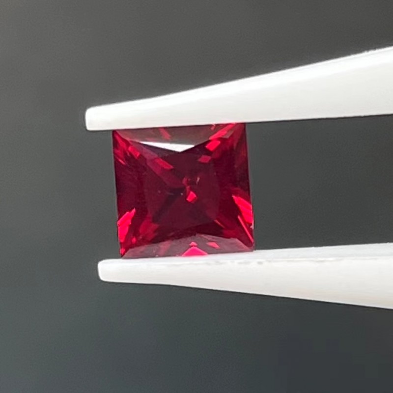 Ruif Jewelry Princess Cut Lab Ruby Pigeon Blood Red Color Hand Made Loose Gemstone for Jewelry Making Ruif Jewelry Princess Cut Lab Ruby Pigeon Blood Red Color Hand Made Loose Gemstone for Jewelry Making