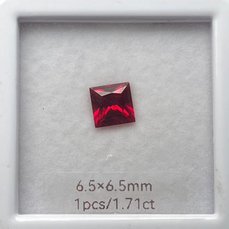Ruif Jewelry Princess Cut Lab Ruby Pigeon Blood Red Color Hand Made Loose Gemstone for Jewelry Making Ruif Jewelry Princess Cut Lab Ruby Pigeon Blood Red Color Hand Made Loose Gemstone for Jewelry Making