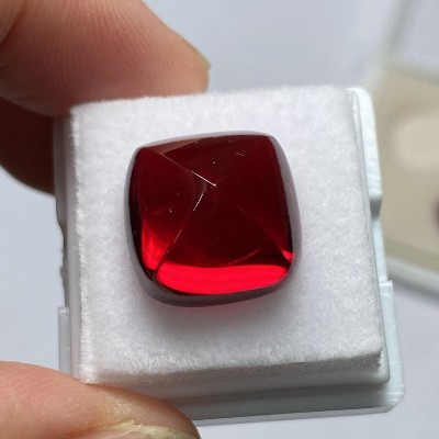 Ruif Jewelry New Fashion Sugar Loaf Lab Grown Ruby Gemstones for Jewelry Making